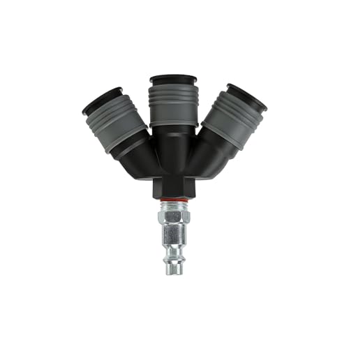 Colector de aire de 3 vías 1/4" Freeman bloque distribuidor para compresores neumáticos 2