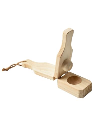 NiuLumea Tostonera - Prensa de plátano de madera para plátanos verdes, máquina de aplastar plátanos 2 en 1, diseño compacto, máquina de tostones de madera, 16 x 6 x 6 cm