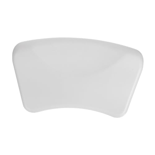 Angoily Almohada de Bañera Flexible de Poliuretano Ventosa Antideslizante Cojín Ergonómico para Cuello y Cabeza Accesorio para SPA y Baño Hogar