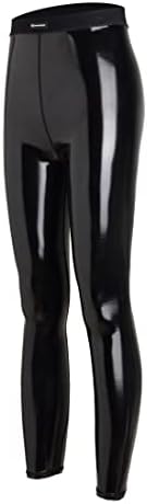 [LEOHEX] 超平滑エナメル素材強光沢ハイウエストストレッチ クロップドパンツ レースクイーン コスプレ衣装 (M) 詳細画像1