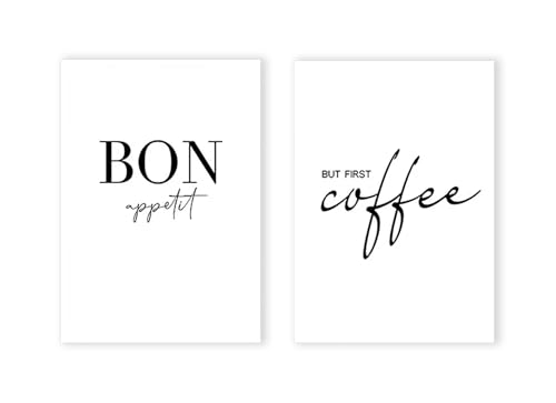Affiches de café bon appétit décoration murale pour salle à manger moderne toile PMCTAZ