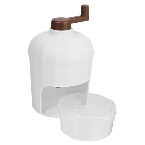 OFFIGAM 手動かき氷機 家用 小型 ステンレス鋼刃 高速氷削り器 多機能氷砕機 滑り止めベース付き 電気不要 ポータブル手動クラッカー スムー