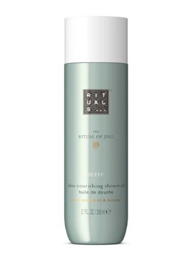 Rituals The Ritual of Jing - Aceite de ducha, aceite de almendras dulces y lavanda, 200 ml