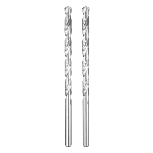 Image of sourcing map 2pcs Twist Drill Bit 14mm Dia 300mm (11.81") Extra Long High-Speed Steel Spiral Jobber Drill Bits Fully Ground Drilling Tools for Wood Plastic Aluminum Thin Metal Sheet