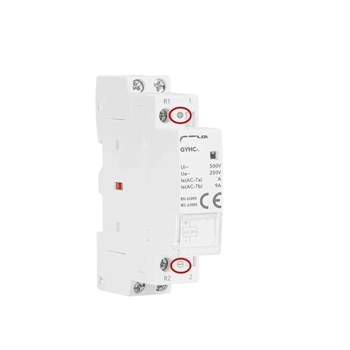Contacteur modulaire 12V 25A pour connecter l'éclairage de jardin en domotique