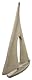 Generisch Design Segelboot 28 x 20 x 5 cm Segelschiff Maritim Steinguss Deko GTT J263
