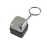 YODIHOT Prank Electric Shock Button Keychain, Safe Low-Voltage Gadget for Parties Office Dorm Gifts (Black)