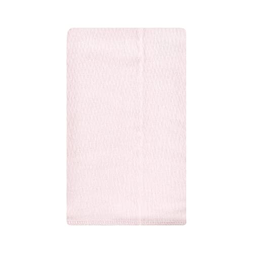 Image of Hudson Baby Unisex Baby Cotton Flannel Burp Cloths, Pink Tulips, One Size