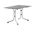 SIEGER Boulevard- Klapptisch mit Polytec®-Platte. Plattenmaß ca.120x80 cm.