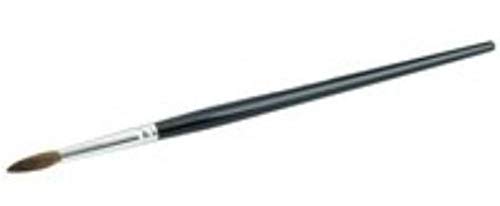 Image of Weiler 41010 1 Size, 5 /32 inch Diameter, Seamless Aluminum Ferrule, Camel hair, Lacquering Marking Brush With Round Black Handle