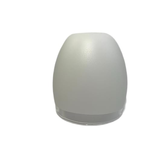 Vetro di ricambio per lampada, diametro 58 mm, paralume in vetro, bianco con bordo trasparente