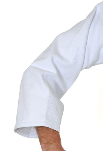 Kimono d'aïkido Master blanc haut de gamme avec coutures renforcées - 5