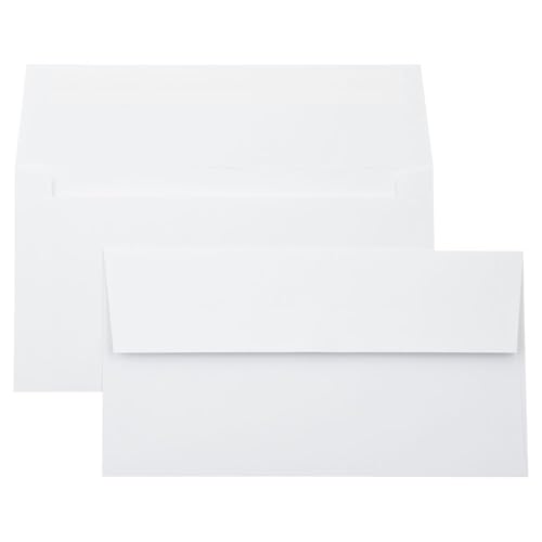LUXPaper Photo Greeting Invitation Envelopes | 4 3/8\" x 8 1/4\" | Bright White | 70lb. Text | 50 Qty - Thumbnail 6