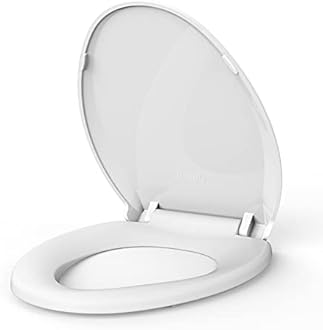Elongated Toilet Seat Soft-Closing | Universal Fit for Standard Toilets | Thickened Durable PP Plastic with Quick Installation Hinge | Easy-Clean Surface