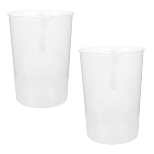 TOBBOMEY 2pièces Lot De Tasses à Mesurer Plastique Transparentes Pour Cuisine Pâtisserie Et Plein Air Bécher Doseur