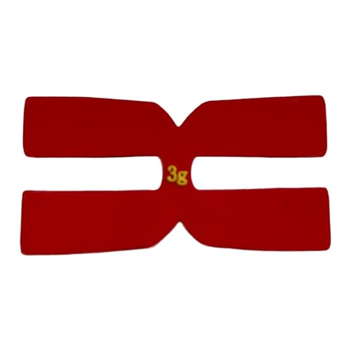 Dickly Banda de Equilibrio de Peso para Raqueta de Tenis, estabilizador portátil en Forma de H, Ligera, Ideal para Raquetas y Deportes, Cinta de Equilibrio, Rojo