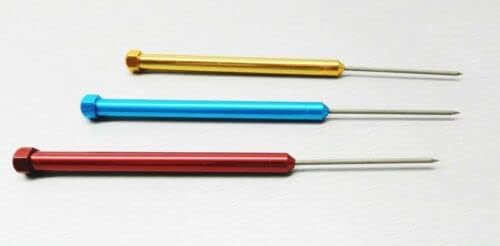 Miniatura 5 de Juego de 3 púas de soldadura de titanio, 6-1/2 pulgadas, punta de titanio, antiadherente, oro y plata, herramientas de joyería por JTS