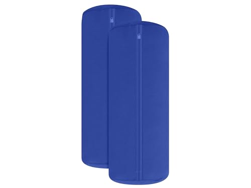 npluseins 1389.1908 - Juego de 2 Fundas de cojín, Azul Cobalto, Aprox. 40 x 15 cm