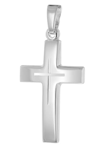 Collar de cruz trendor de plata 925 con colgante elegante para mujer 2