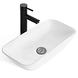 Rxakudedo 洗面台 おしゃれ シンプル サイズ 47cm 洗面器 洗顔 ボウル 洗面化粧台 混合水栓 台所 洗面所 バスルーム 用 (47x25.5x11cm)