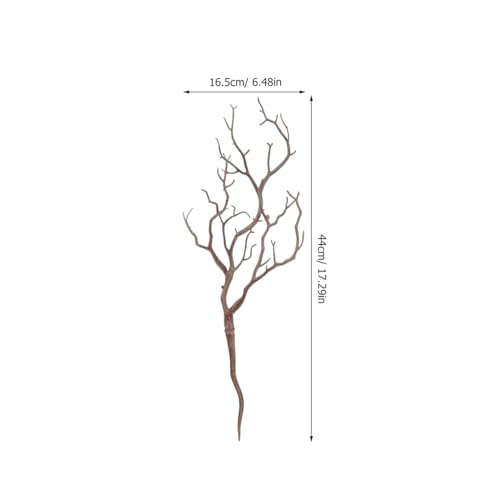 Branches flexibles en plastique marron imitation bois de cerf x4 - 5