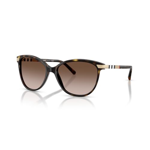 BURBERRY BE4216 300213 57M Dark Havana/Brown Gradient Cateye Sunglasses for Women+Bundle with Accessory Eyewear Kit