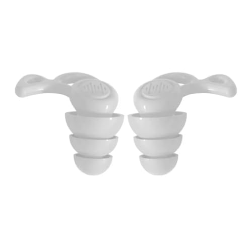 Protetor Auricular Anatômico 3 Camadas Proteção Anti-ruído (Branco)