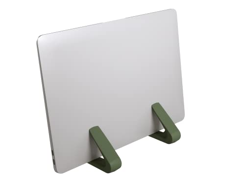 LiteStand Vertical - Suporte de mesa vertical para notebook e tablet - Octoo, Titanium/Verde