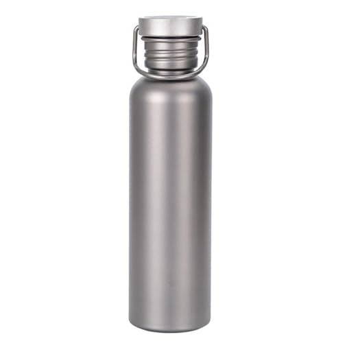 Generic チタン 水筒 大容量 500ml/600ml/750ml 直飲み 広口 魔法瓶 保温 保冷 漏れ防止 再使用可能 軽量 持ち運び便利 アウトドア スポーツ 通勤 通学 子供/大人兼用 男女兼用 プレゼント ギフト 贈り物 (750ml)