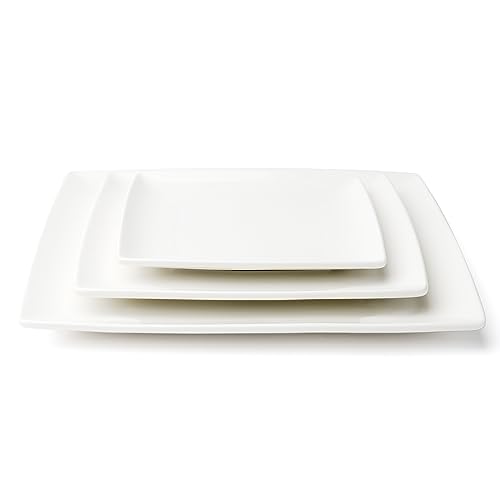Browne Foodservice FOUNDATION Porcelain Coupe Plate, Square, 10.25 Inch, Set of 12 White by Browne Foodservice - Image 5