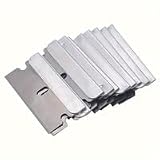 Glass Tile Adhesive Removal Self-Adhesive Mobile Screen Film Cleaning Scraper, Metal Single-Ended Plastic Double-Sided Blade, Uncharged Paint Scraping Tool