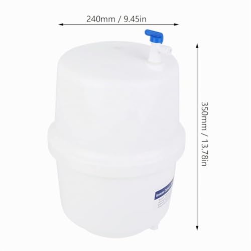 Miniatura 5 de Tanque Presurizado, 3,2 Galones 100 Mpsi Tanque De Almacenamiento De Agua Presurizada Tanque De Presión Purificador De Agua Con Válvula Para Sistema De Purificación De Agua Por Ósmosis