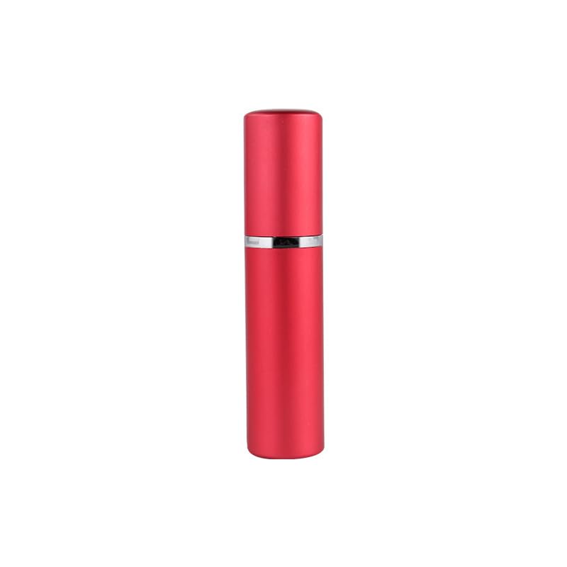 5 ml 10 ml aluminiowa butelka z rozpylaczem do perfum szklany atomizer, wielokrotnego napełniania, podróżny pojemnik na mgiełkę, zestaw próbek kosmetyków, 10-100 szt. (matowy czerwony, 20 szt., 5 ml)