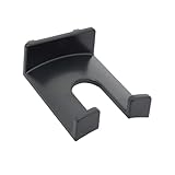 THANKO 有孔ボード用アタッチメント (ブラック, ダブルフック)