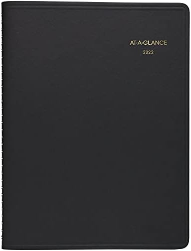 2022 Weekly Appointment Book & Planner by AT-A-GLANCE, 8-1/4" x 11", Large, Black (7095005)