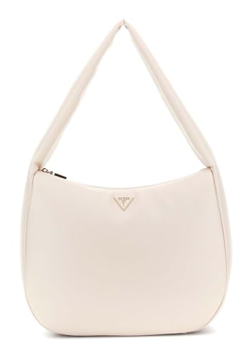 Sac hobo GUESS Sunetra Large écru : grand sac à épaule de couleur bone élégant et chic