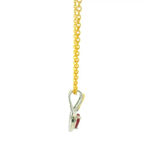 Image of 925 Sterling Silver Pendant Necklace for Women | Silver Locket with Chain | Daily Wear Jewellery | Minimalist Jewelry for Office & Casual Wear | Gift for Woman, Wife, Girlfriend, Mother, Sister | Anniversary, Birthday, Valentine's Day, Rakhi Gift