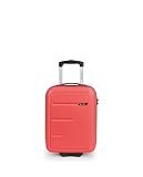 Gabol - Maleta XS Rígida Future Plus 30x42x20 cm - Equipaje de Mano Ligero 2,4 kg con Capacidad 22,8 L - 2 Ruedas Simples y Cerradura de Combinación - Diseño Español en ABS - Coral