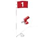 Kingtop Backyard Practice Golf Hole Pole Cup Flag Stick, Golf Putting Green Flagstick