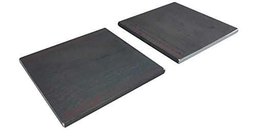 Placa de acero suave cuadrada de 5 pulgadas y espesor de 1/4 ideal para trabajos de soldadura mecanizada