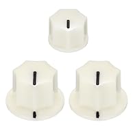 This potentiometer knob is stylish and durable, designed for guitar amplifiers, effects and audio equipment. Widely used in guitar effect pedals, electric guitars, synthesizers, amplifiers, audio equipment, to control tone, volume, speed, sound, etc....