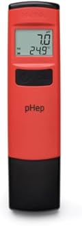 Hanna HI98107 Checker - Handheld Waterproof Pocket pH Tester with 0.1 Resolution pHep - Great for Aquariums, Pools, & Ponds.