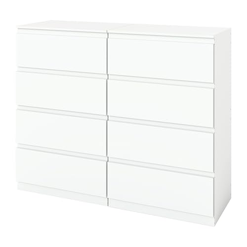 Liink1Ga Conjunto de 2 Cómoda Blanca Dormitorio