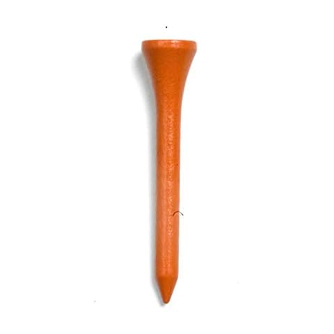 Golf Tees Etc 2 1/8" Wooden Tees - Pack of 100 (Orange) Cover