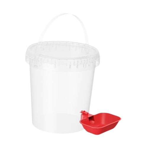 Baoblaze Dispensador de Agua de Mascotas, boser de Mascotas con tazón, alimentador de Agua de automóviles para Perros, Cubo de Agua de automóvil para Conejos, 10l