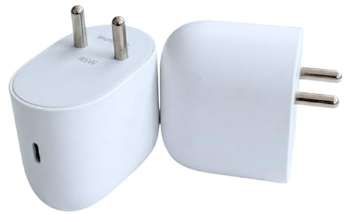 Image of Smolink 45W Super Fast USB-C Adapter Compatible for Google Pixel Smartphones | Power Delivery Type-C Charger Original Charging Speed (White)