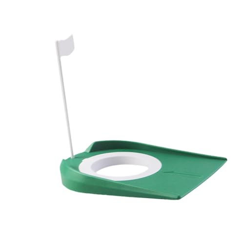 Vaveren Golf Putting Cup Portable Golf Putting Hole Practice Training for Children's Games Men Women Home Office Indoor Outdoor, Green