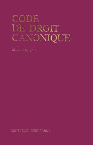 Code De Droit Canonique Latin/Francais