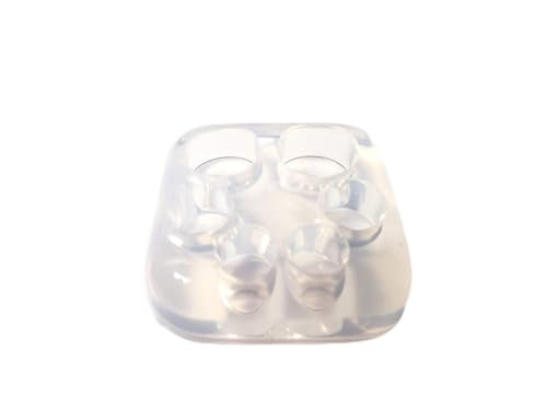 Alenka D. 20mm 22mm 25mm Clear Resin Mold for Ear Gauges Piercing,Double Flare, Body Stretching Jewelry Casting