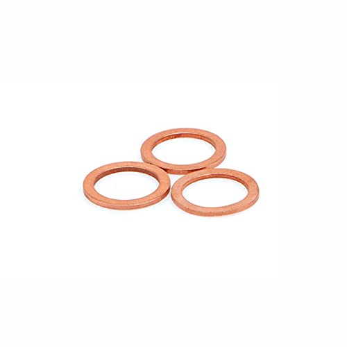Liovns Mdingbao-Rondelles d'arrêt M32 M33 M34 M35 M36 M38 M40 M42 M44 M45 M46 M48 M50 M60 Cuivre en Laiton Scellage Bateau Crusher Crusher Rondelle Flat Bague de Joint de Joint Corrosion et Durable Cover